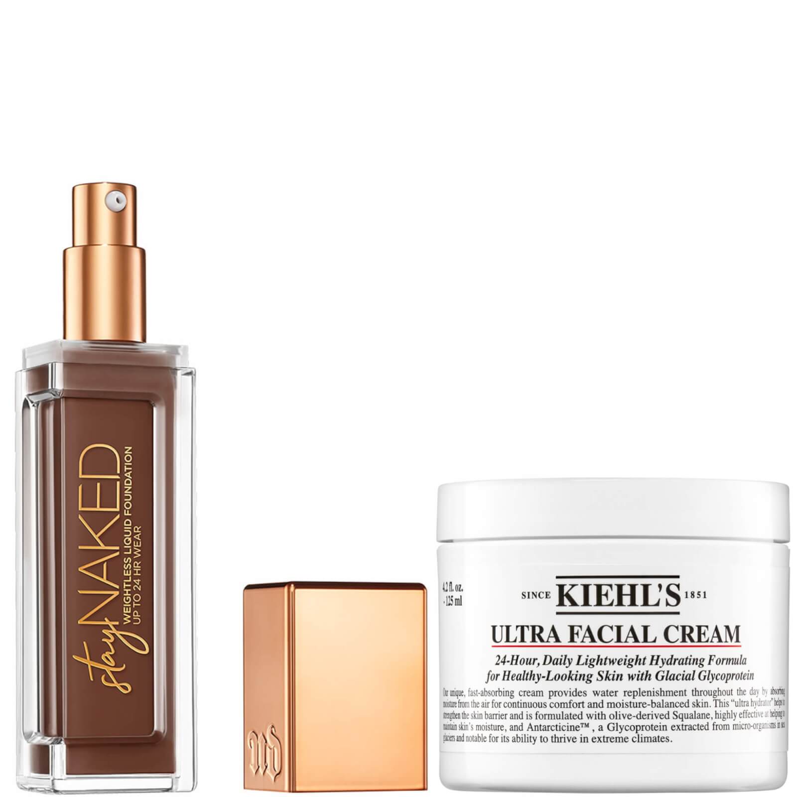 Urban Decay Stay Naked Foundation x Kiehl's Ultra Facial Cream 50 ml Bundle (verschiedene Farbtöne) - 80WR von Urban Decay