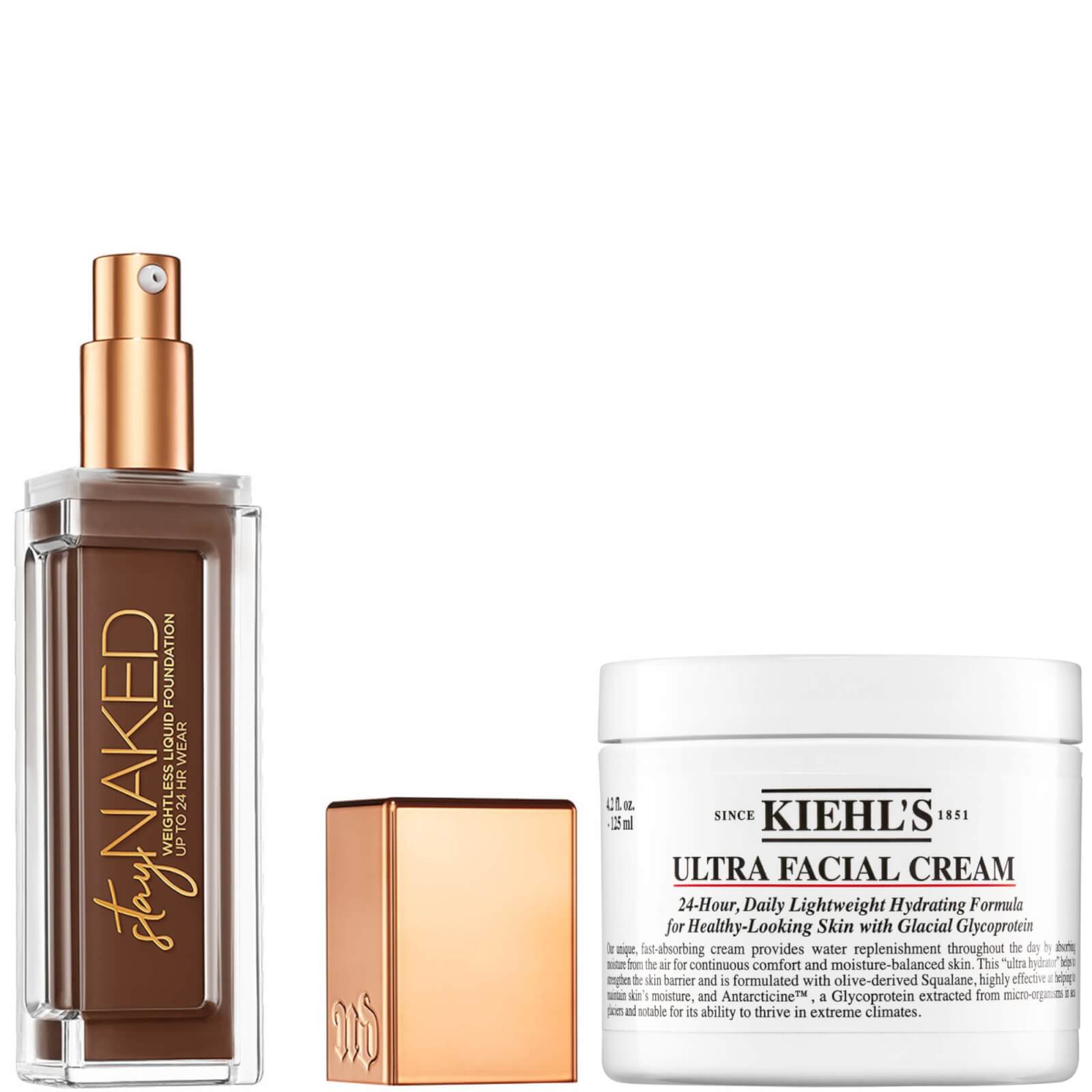 Urban Decay Stay Naked Foundation x Kiehl's Ultra Facial Cream 50 ml Bundle (verschiedene Farbtöne) - 90NN von Urban Decay