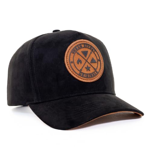 Urban Effort Mesh Back Cap - für Damen und Herren Baseball Hat 5 Panel Trucker Hat - Großartiger Snapback Verschluss für Jagd & Wandern, Schwarz von Urban Effort