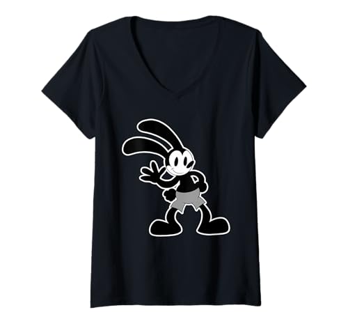 Damen Oswald Rabbit Cooler Kerl T-Shirt mit V-Ausschnitt von Urban Empyre