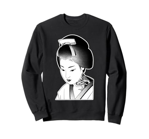Geisha Japanisches Mädchen Sweatshirt von Urban Empyre