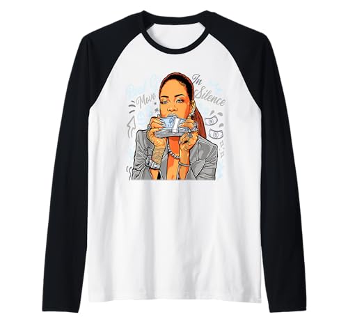 Girl Boss Queen Babe Move in Silence Geldstapel Raglan von Urban Empyre