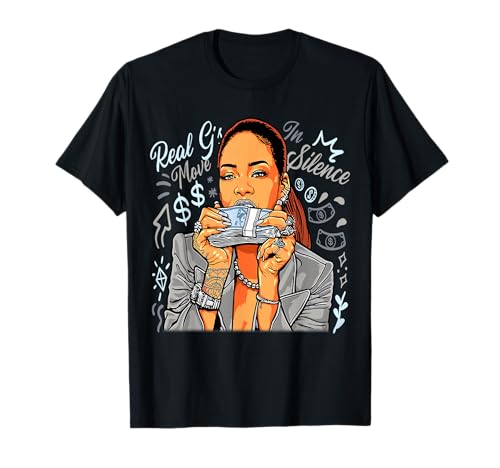 Girl Boss Queen Babe Move in Silence Geldstapel T-Shirt von Urban Empyre