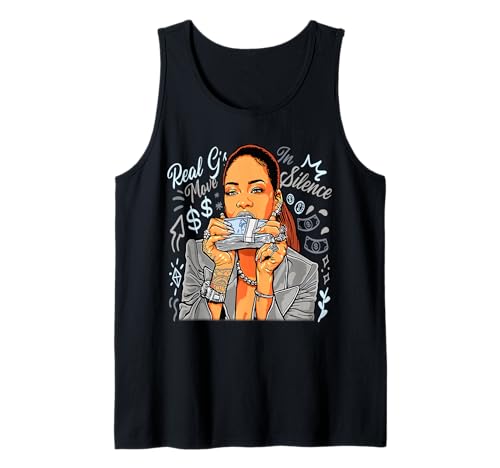 Girl Boss Queen Babe Move in Silence Geldstapel Tank Top von Urban Empyre