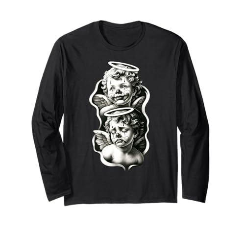 Lächle jetzt weine später Baby Angel Cherubs Langarmshirt von Urban Empyre