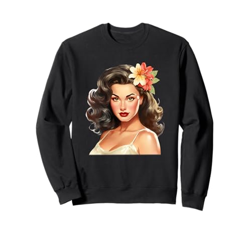 Pin-Up Girl Brünette Sweatshirt von Urban Empyre