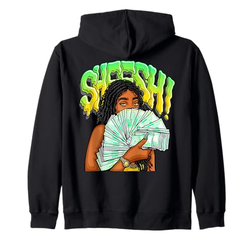 Streetwear aus Sheesh von Girl Boss Babe Money Stack Kapuzenjacke von Urban Empyre