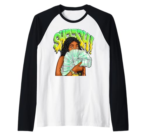 Streetwear aus Sheesh von Girl Boss Babe Money Stack Raglan von Urban Empyre