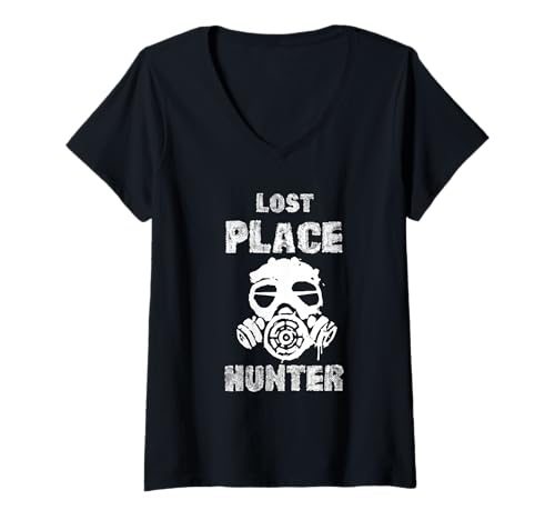 Damen Lost Place Hunter Shirt Exploration Abandoned Orte Urbex T-Shirt mit V-Ausschnitt Damen Lost Place Hunter Shirt Exploration Abandoned Orte Urbex T-Shirt mit V-Ausschnitt von Urban Exploration Abenteuer Verlassene Orte