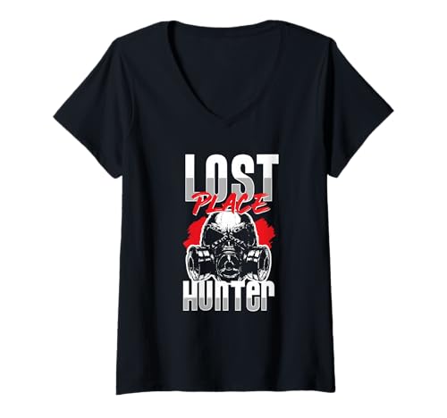 Damen Lost Place Hunter Shirt Exploration Abandoned Orte Urbex T-Shirt mit V-Ausschnitt Damen Lost Place Hunter Shirt Exploration Abandoned Orte Urbex T-Shirt mit V-Ausschnitt von Urban Exploration Abenteuer Verlassene Orte