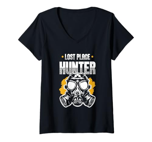 Damen Lost Place Hunter Shirt Exploration Abandoned Orte Urbex T-Shirt mit V-Ausschnitt Damen Lost Place Hunter Shirt Exploration Abandoned Orte Urbex T-Shirt mit V-Ausschnitt von Urban Exploration Abenteuer Verlassene Orte