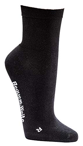 Urban Fashion Seniorenmode24 Damen und Herren Wellness-Socken Extra-Breit Kurzschaft * 2er-Bündel (as3, numeric, numeric_39, numeric_42, regular, regular, schwarz) von Urban Fashion