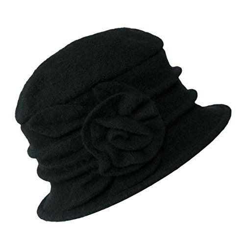 Urban GoCo Damen Vintage Bucket Hut Wintermütze Beret (#1 Schwarz) von Urban GoCo