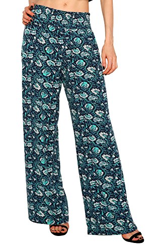 Urban GoCo Damen Boho Weite Bein Palazzo Hose (#3, XL) von Urban GoCo