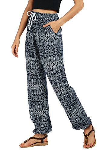 Urban GoCo Damen Haremshose Boho Hippie Hose (XL, 2) von Urban GoCo