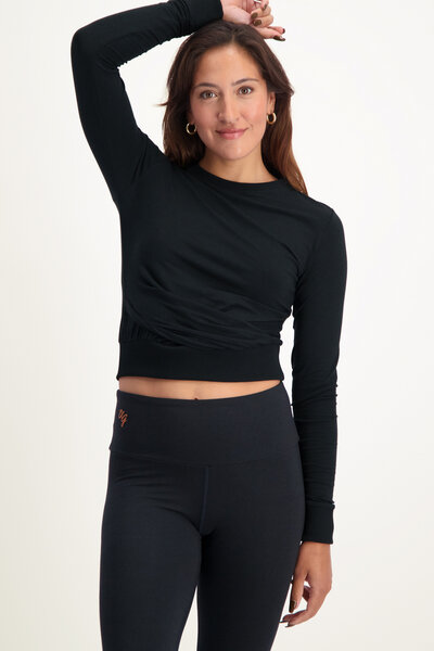 Urban Goddess Langarm Yoga Crop Top Lakshmi von Urban Goddess