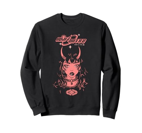 Heart on Fire - Japanisches Streetwear-Anime-Mädchen Sweatshirt von Urban Japan Style