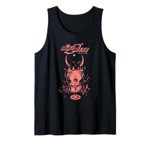 Heart on Fire - Japanisches Streetwear-Anime-Mädchen Tank Top von Urban Japan Style