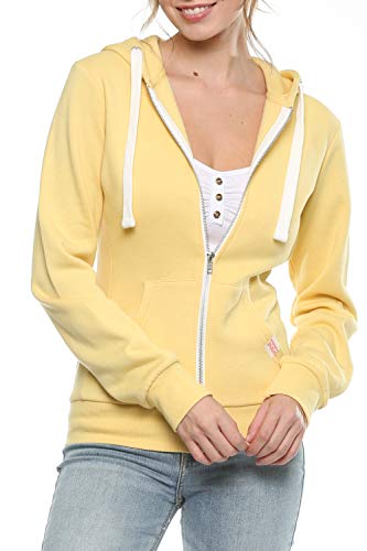 Urban Look Damen-Kapuzenpullover, langärmelig, Fleece, mit Reißverschluss, Übergröße - - Medium von Urban Look