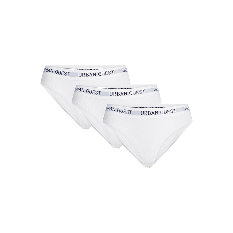 Urban Quest 3-pack Bamboo Tai Slip, Farbe: Weiß, Größe: L, Damen von Urban Quest