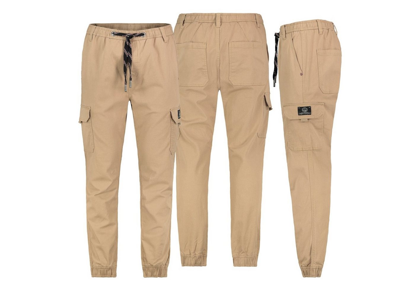 Urban Surface Cargohose Urban Surface Herren Cargo Hose Regular Freizeithose Baumwolle von Urban Surface