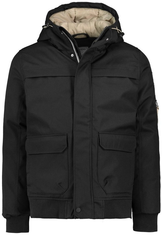 Urban Surface Steppjacke Herren Winter Jacke Steppjacke Kapuzenjacke Stehkragen Warm Gesteppt von Urban Surface