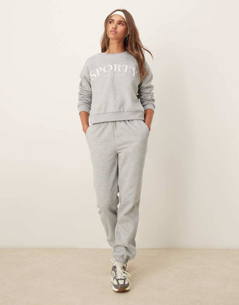 Urban Threads - Sportliche Lounge-Jogginghose in Grau von Urban Threads
