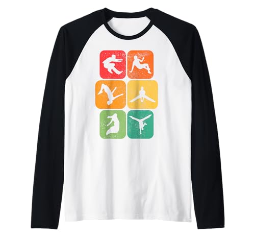 Parkour Parcouring Extremsportler Parcour Kinder & Jungen Raglan von Urban Traceurs Pakour Parcouring Designs