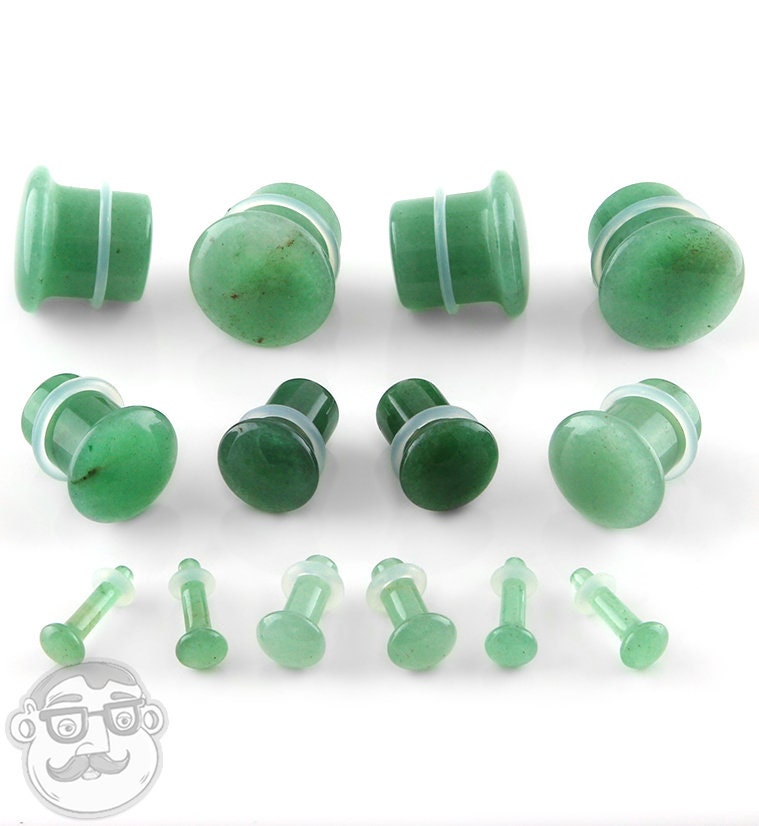 Aventurin Stein Plugs - Single Flare von UrbanBodyJewelry