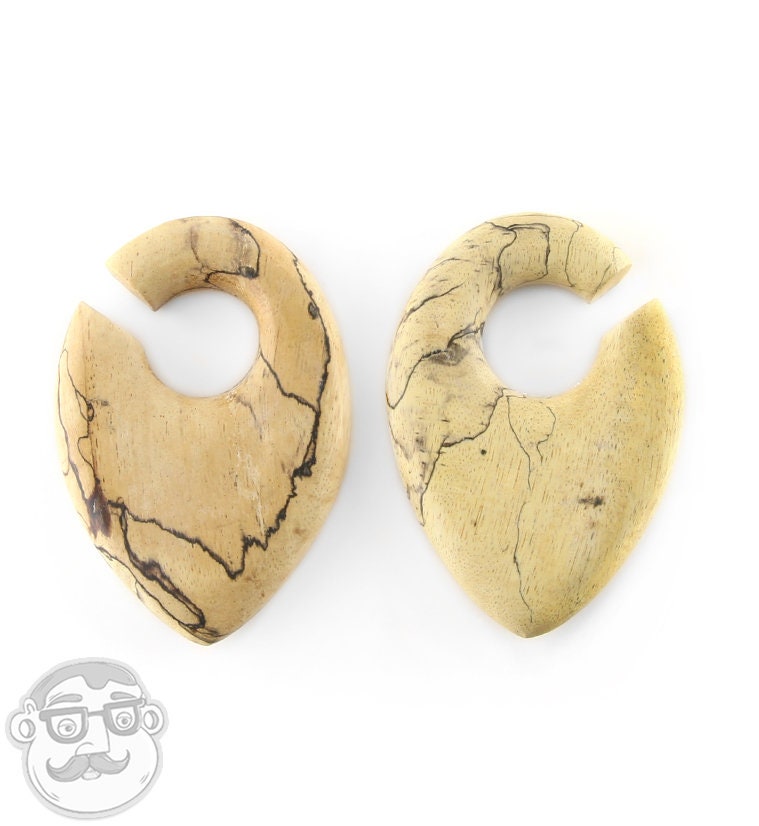 Splash Tamarind Holz Ohr Gewichte/Kleiderbügel | 1/2" Oder Größer Zu Tragen von UrbanBodyJewelry