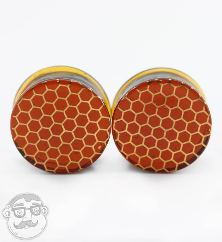 Wabenglas Plugs - Größen/Gauges | 0G Bis 1 & 1/8" Zoll von UrbanBodyJewelry