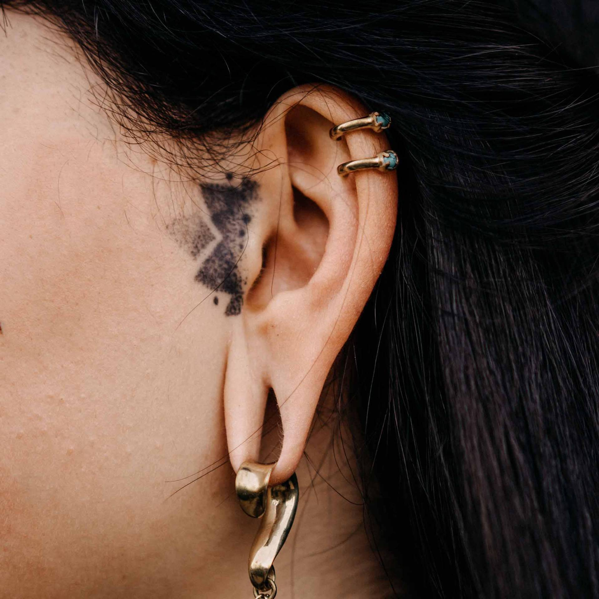 Ear Cuff Flower Of Life Silver Large // Clamp, Cuff, Clip, Helix, Fake Piercing, Boho, Hippie, Gift von UrbanBohoCraft