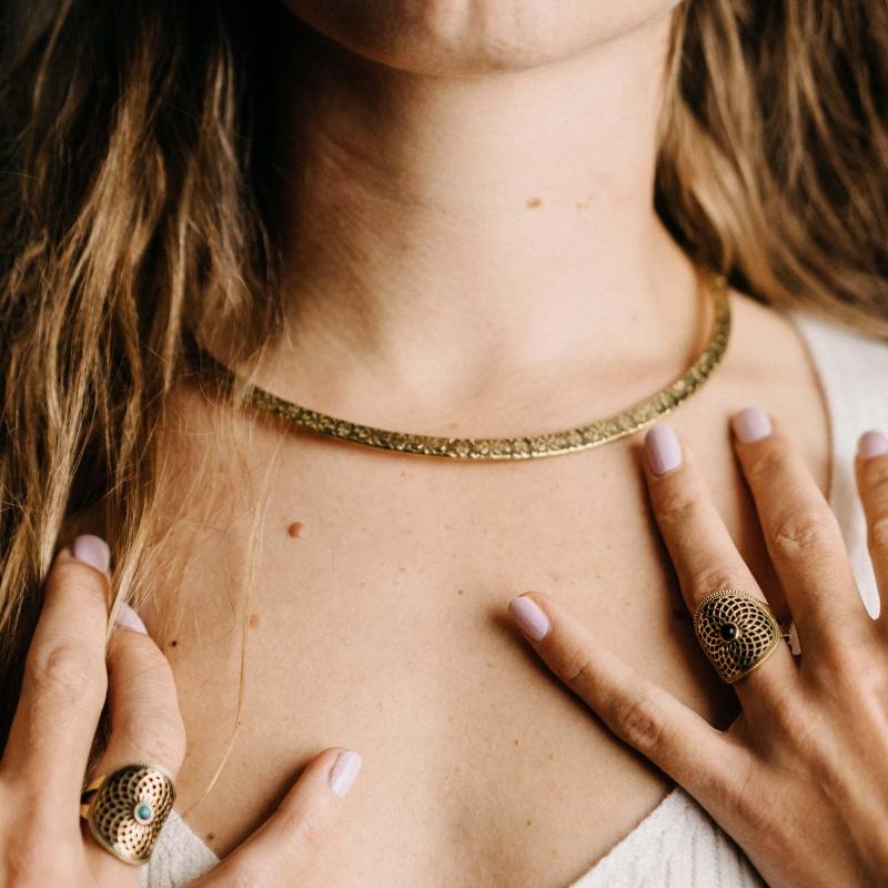 Halsreifen Esha Gold von UrbanBohoCraft