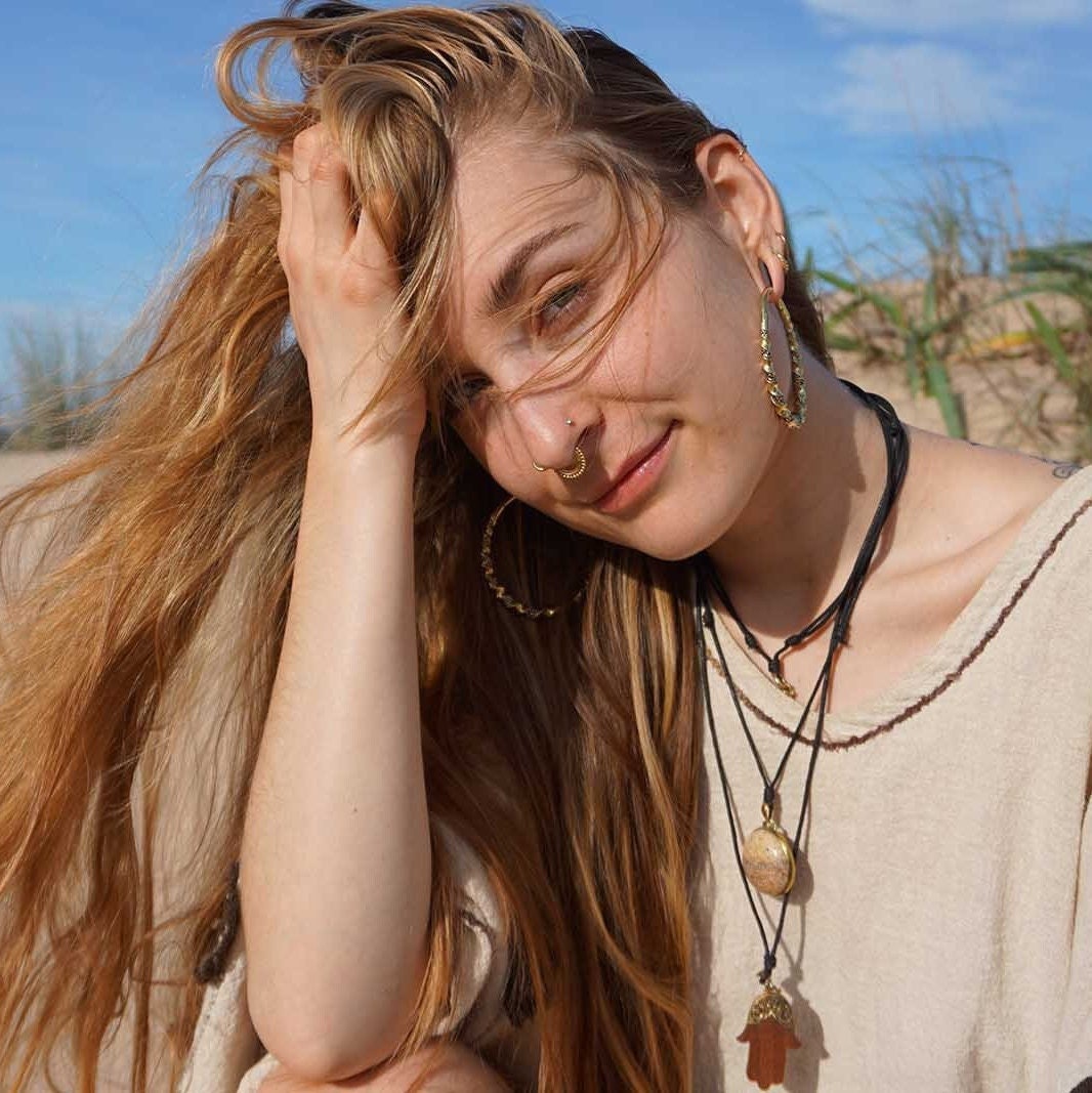 Ohrgewicht Sjard Kreolen Gold // Ear Weight, Ohrhänger, Ohrgehänge, Ohrring, Messinggewicht, Gedehnt, Tunnel, Alternativ, Hippie, Boho von UrbanBohoCraft