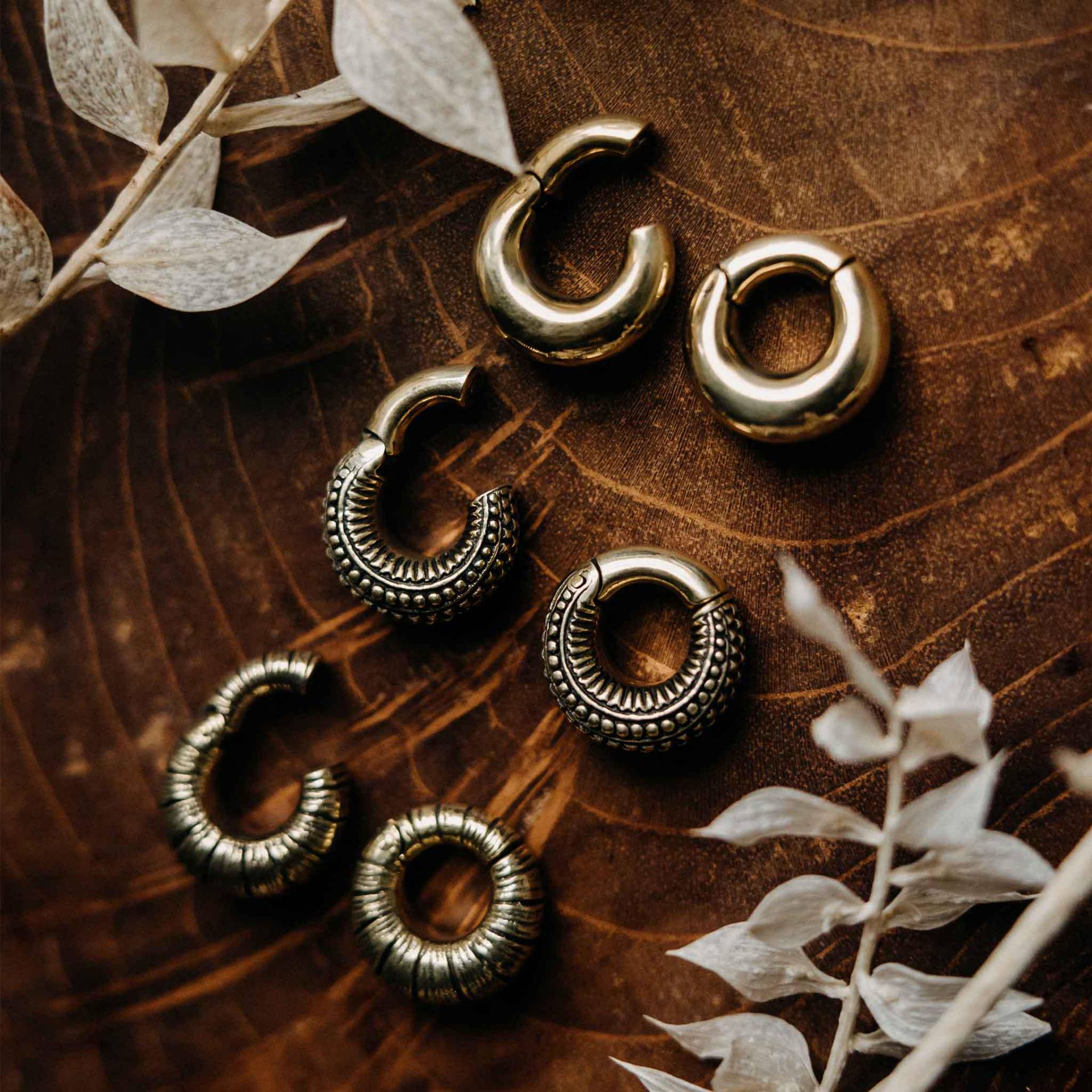 Ohrgewichte Haikili Gold von UrbanBohoCraft