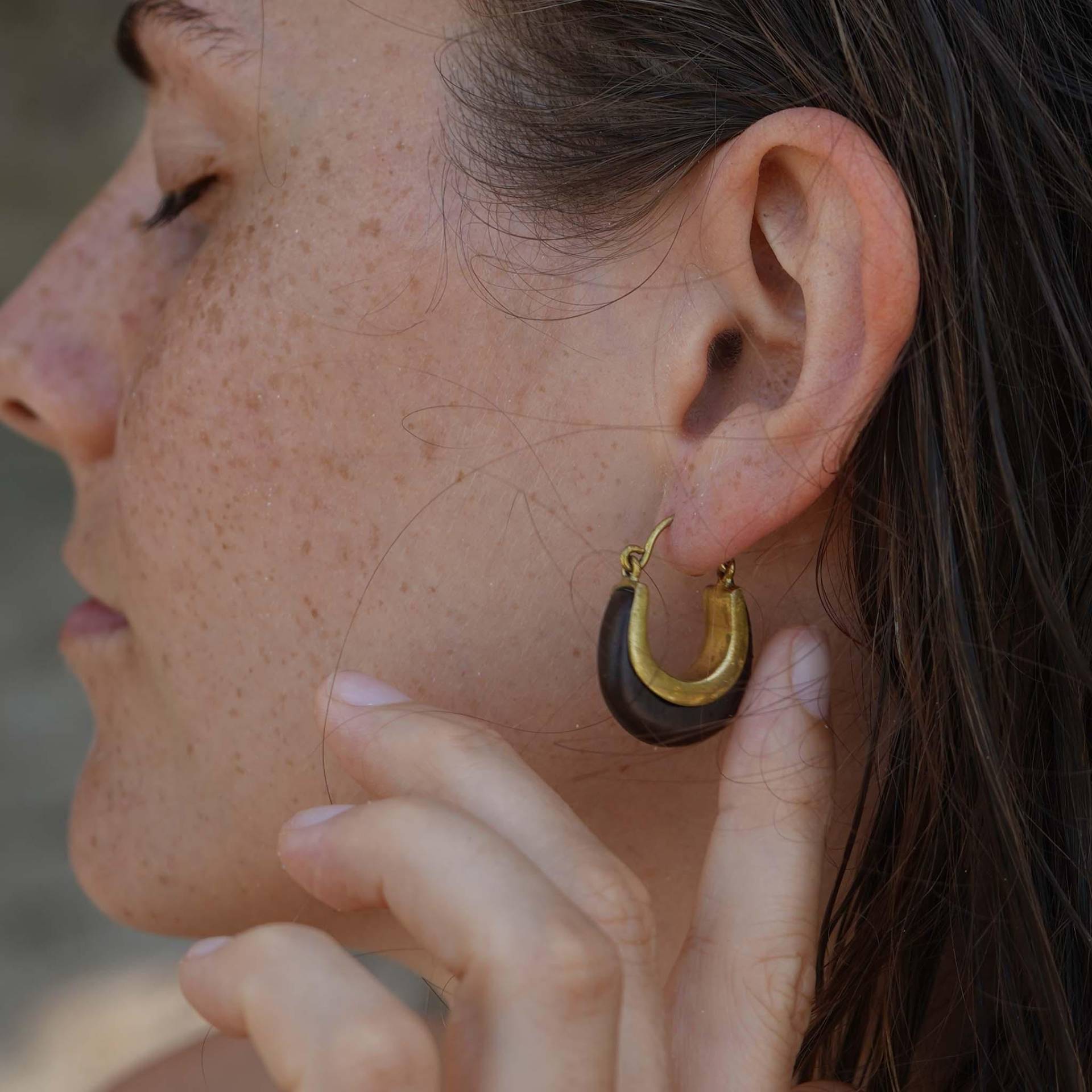 Ohrringe Mamertus Holz von UrbanBohoCraft