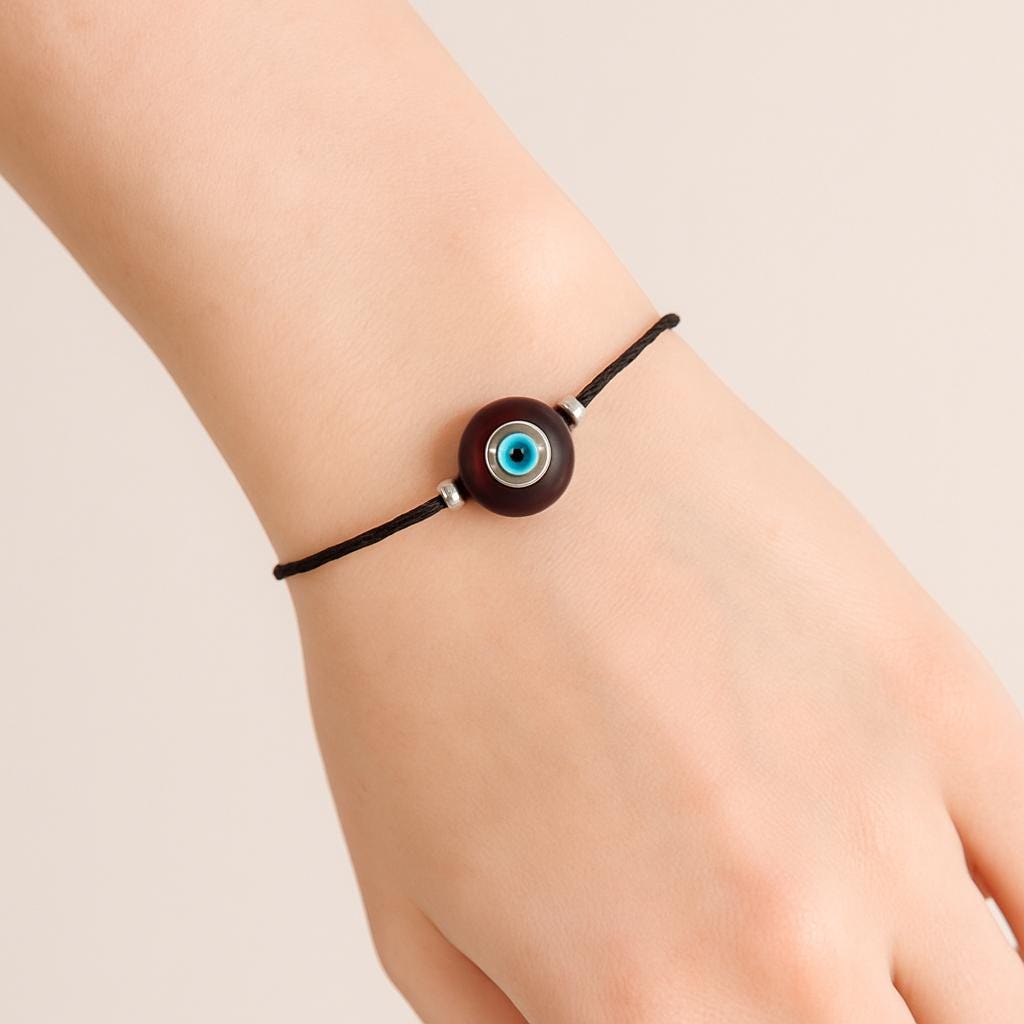 Nazar Armband Mit Lila Glasperle - Handgemacht Damen Perlen Verstellbare Grösse Einzigartig & Limitiert 02 von UrbanExpress2020