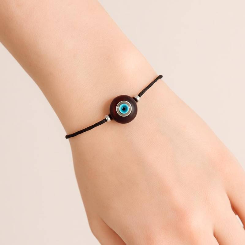 Nazar Armband Mit Lila Glasperle - Handgemacht Damen Perlen Verstellbare Grösse Einzigartig & Limitiert 02 von UrbanExpress2020