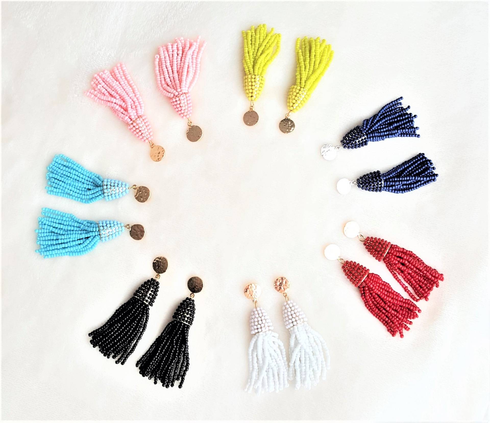 Perlen Quasten Ohrringe Boho Chic Rocailles Ohrringe Perlen Quasten Ohrringe Boho Chic Rocailles Ohrringe von UrbanFlairUS