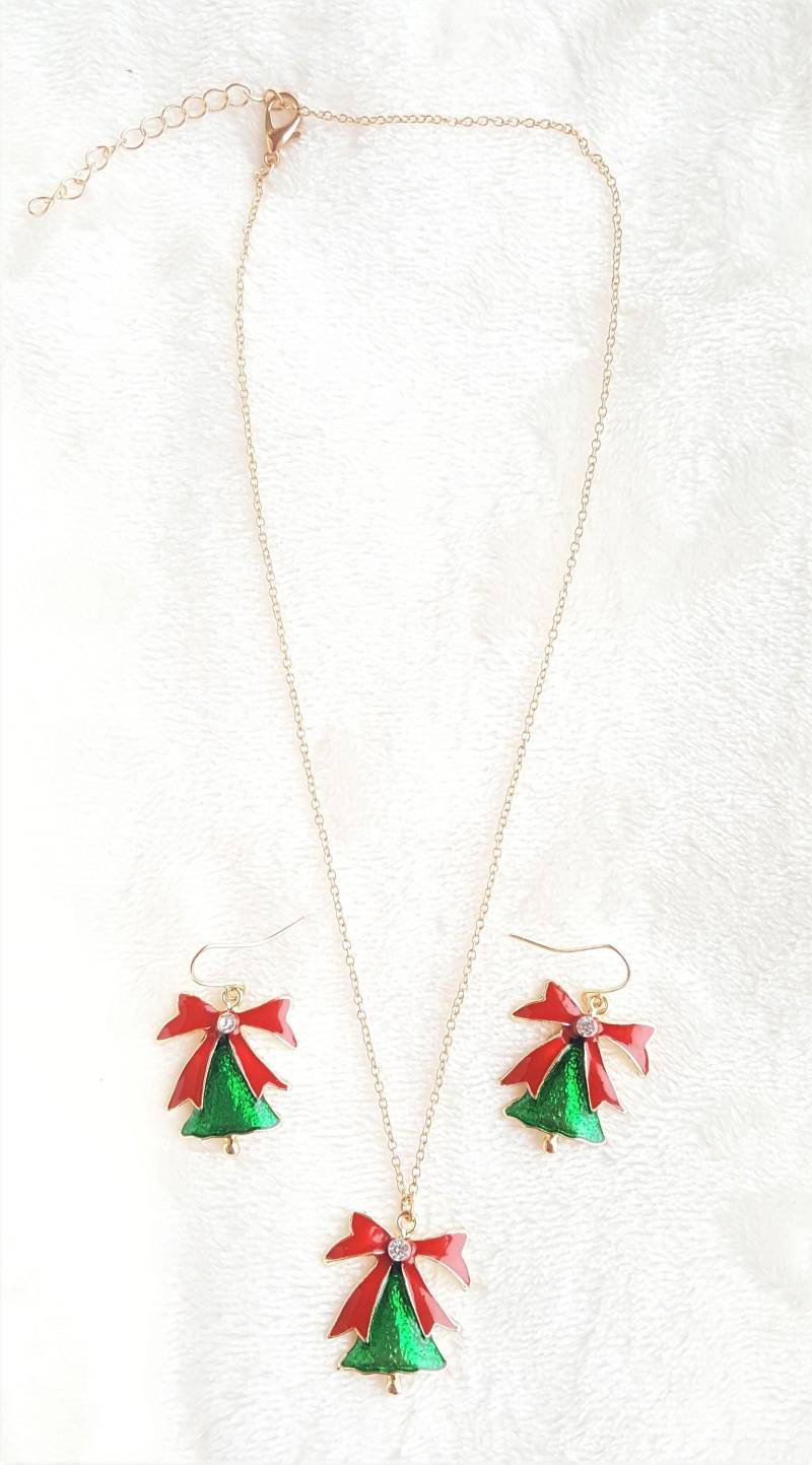 Weihnachten Spezielle Anhänger Halskette Ohrringe Set, Partei-Verschleiß-Set/Urlaub von UrbanFlairUS