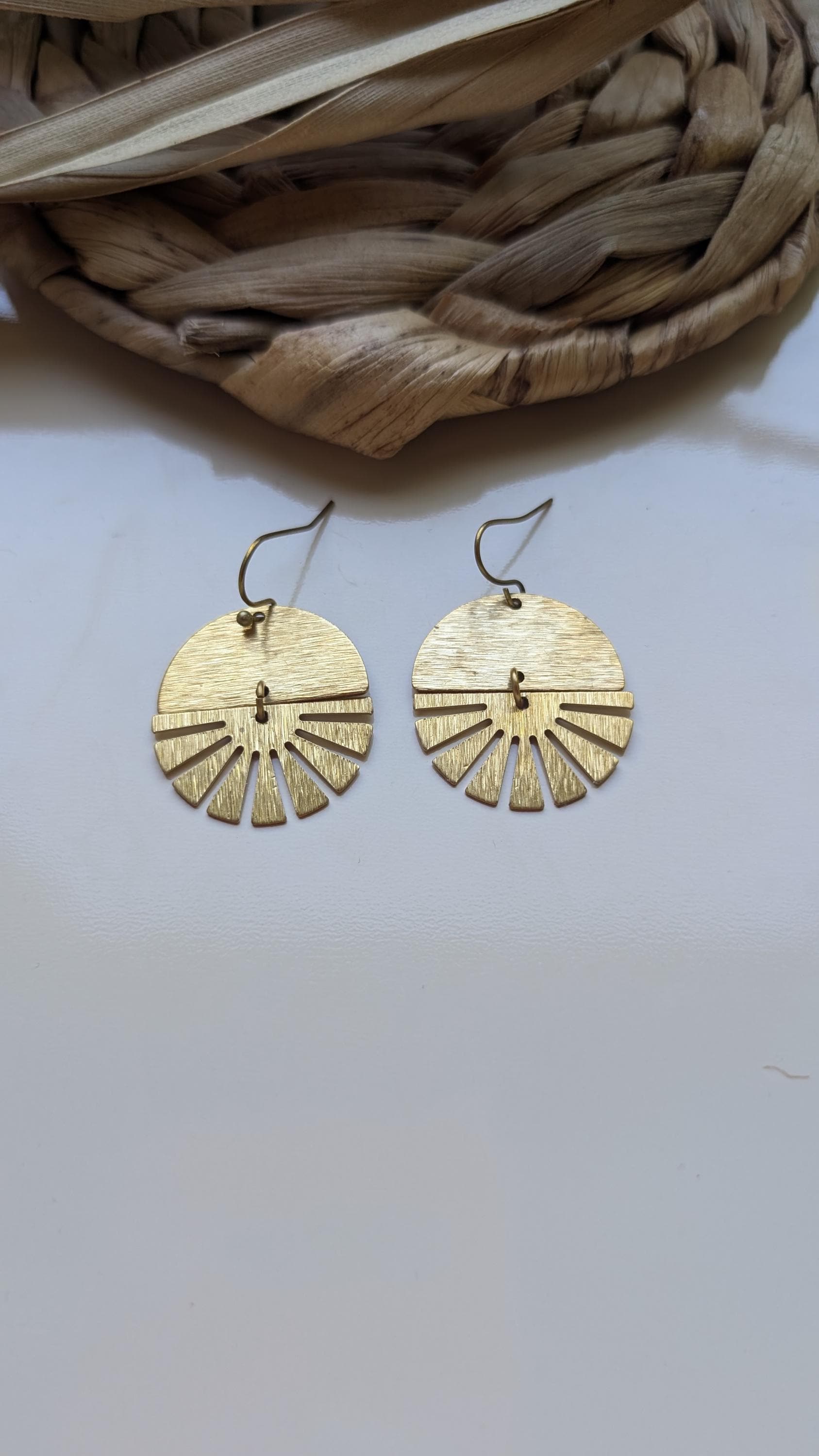 Ohrringe Boho Sonne Anhänger Aufgang von UrbanFoxBerlin