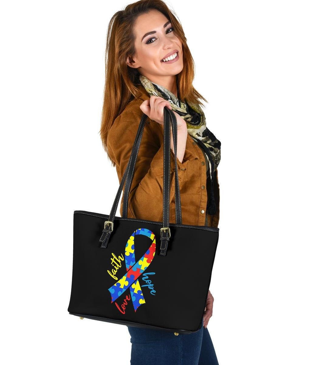 Autismus Handtasche Ledertasche Doppelseitiger Druck Für Sie von UrbanGiftStore