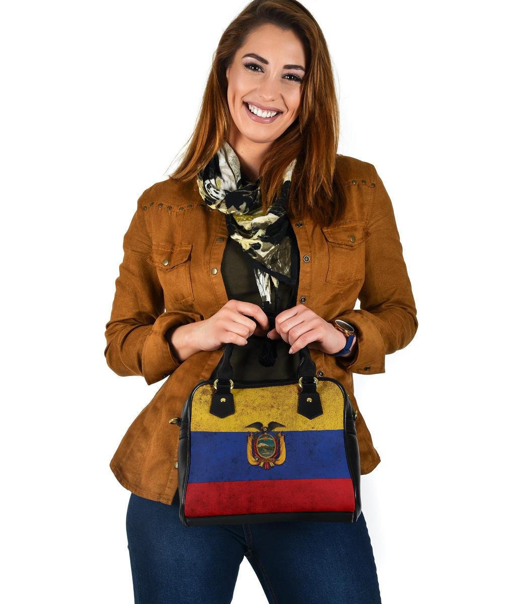Ecuador Flagge Handtasche Schulter Leder Doppelseitiger Druck Für Sie von UrbanGiftStore