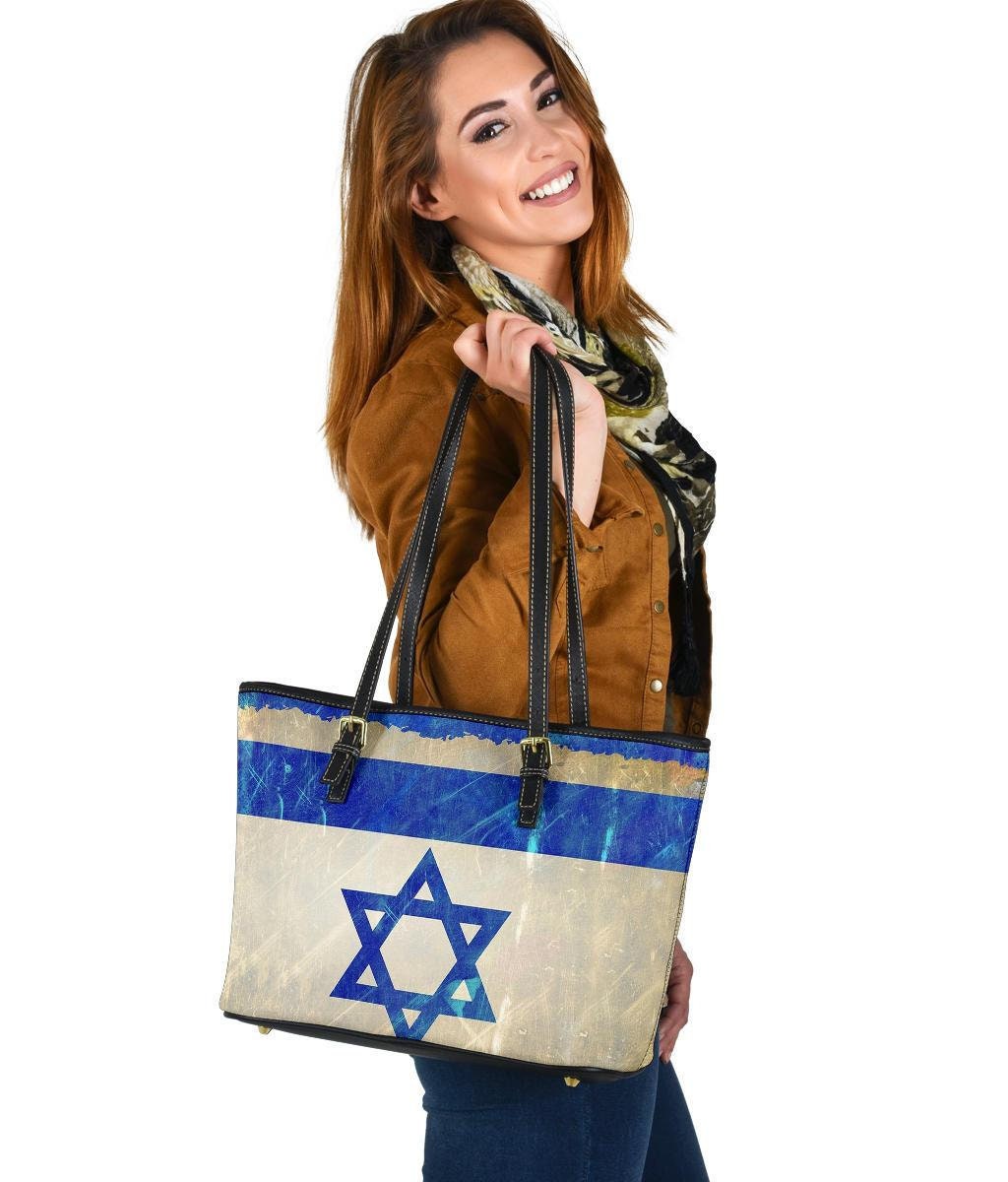 Israel Flagge Handtasche Schulter Leder Doppelseitiger Druck Für Sie von UrbanGiftStore