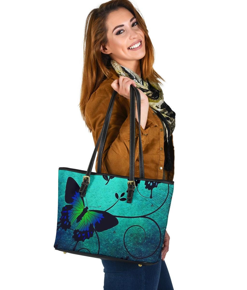 Schmetterling Handtasche Ledertasche Doppelseitiger Druck Für Sie von UrbanGiftStore