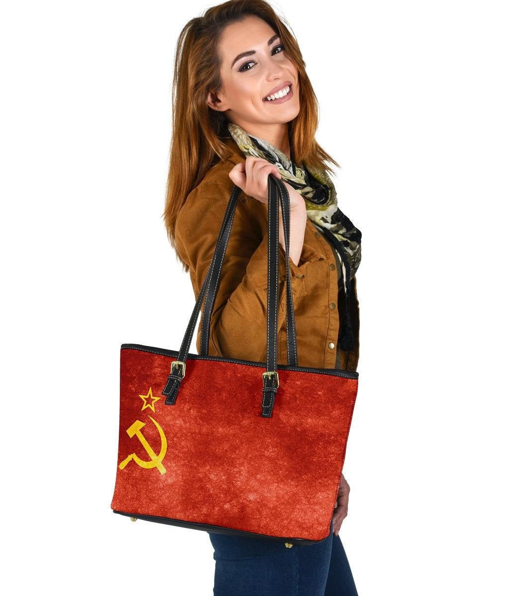 Sowjetunion Udssr Flagge Handtasche Leder Tragetasche Doppelseitiger Druck Für Sie von UrbanGiftStore