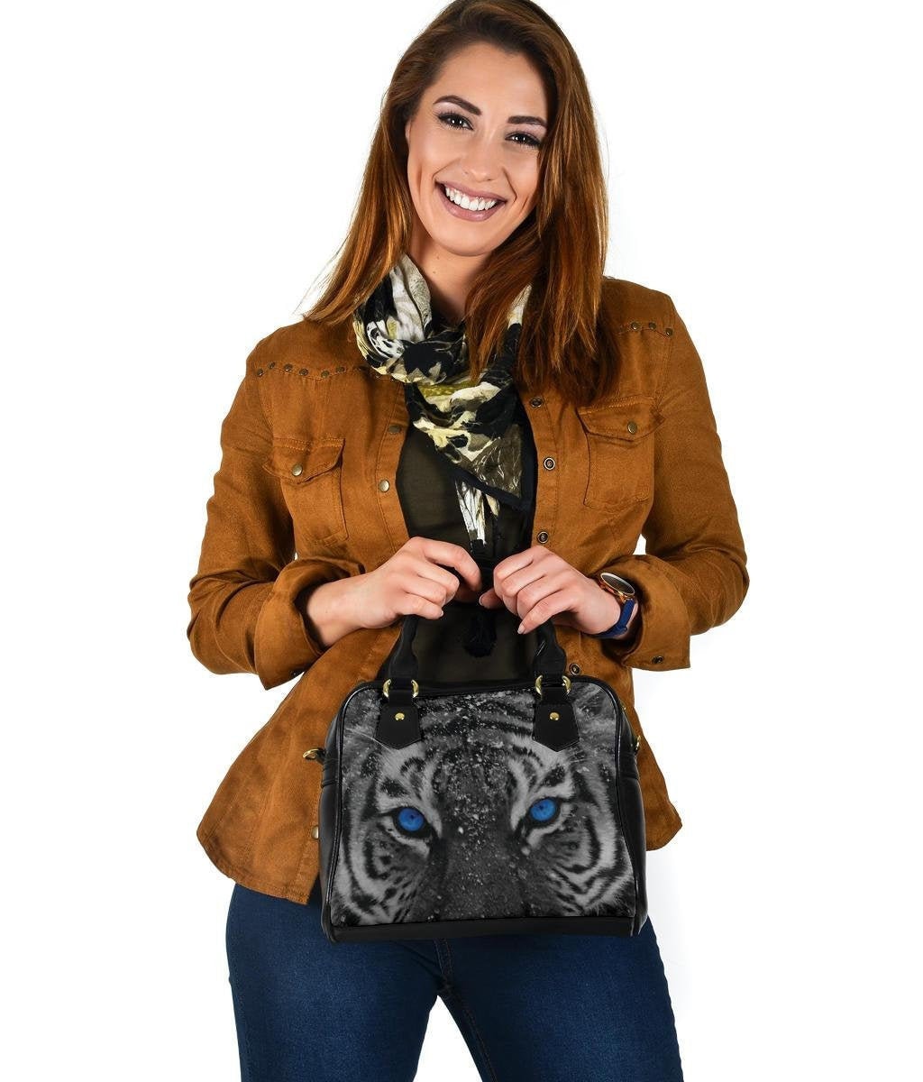 Tiger Handtasche Schulterleder Doppelseitiger Druck Für Sie von UrbanGiftStore