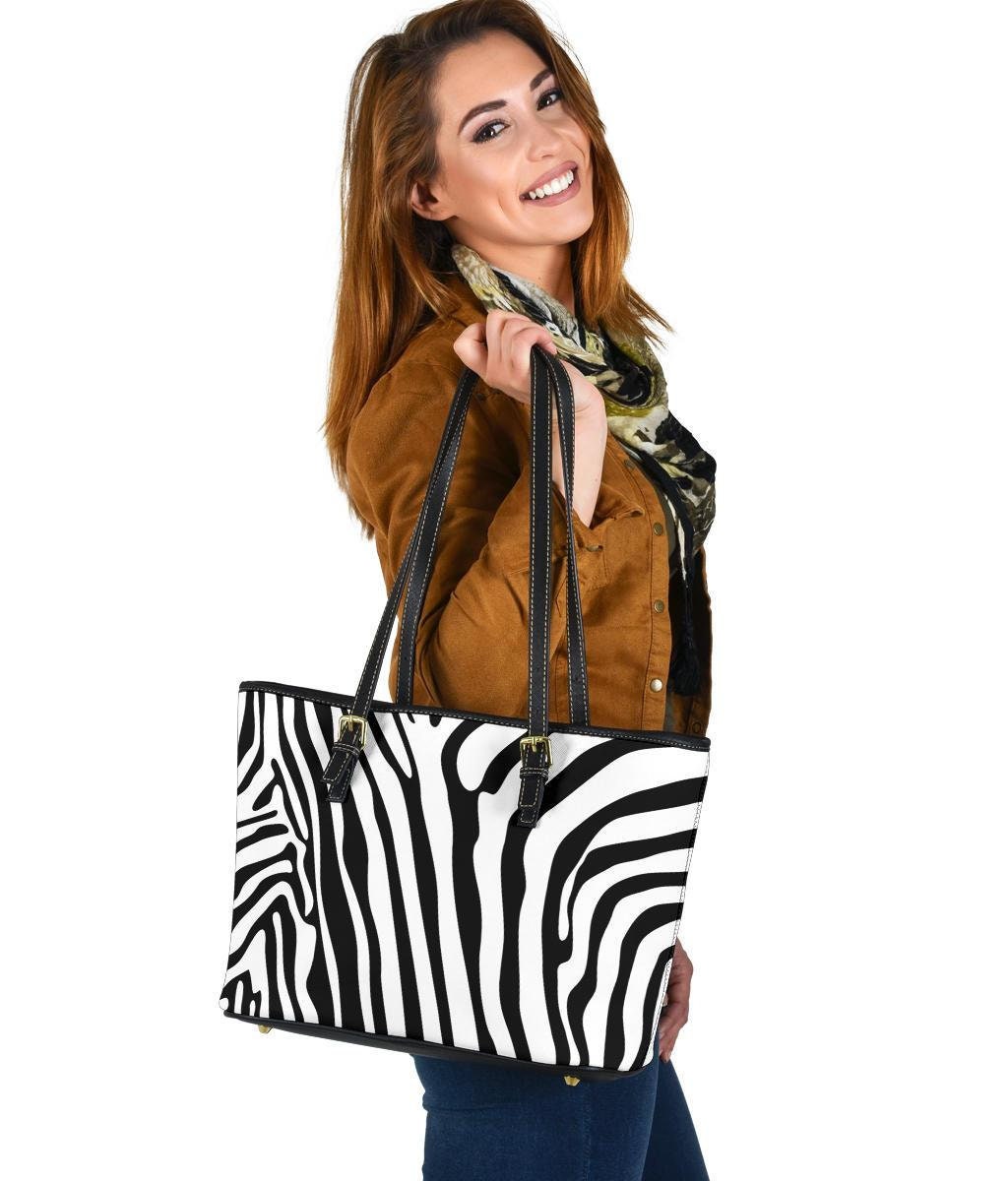 Zebra Handtasche Ledertasche Doppelseitiger Druck Für Sie von UrbanGiftStore