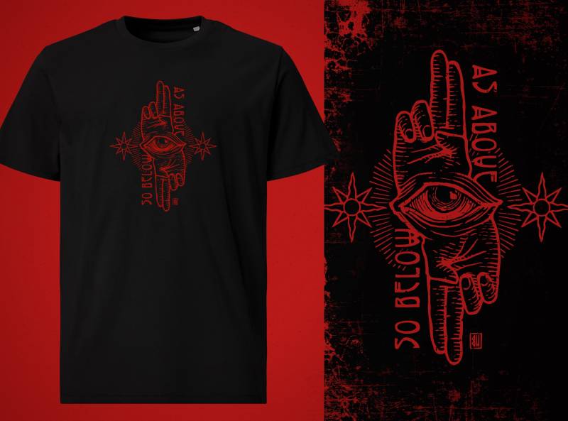 As Above So Below T-Shirt von UrbanMysticArt