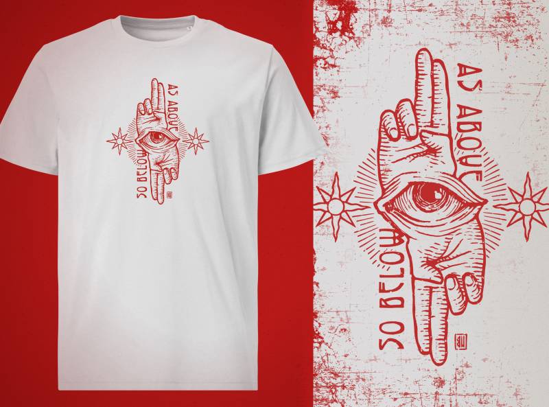 As Above So Below T-Shirt von UrbanMysticArt